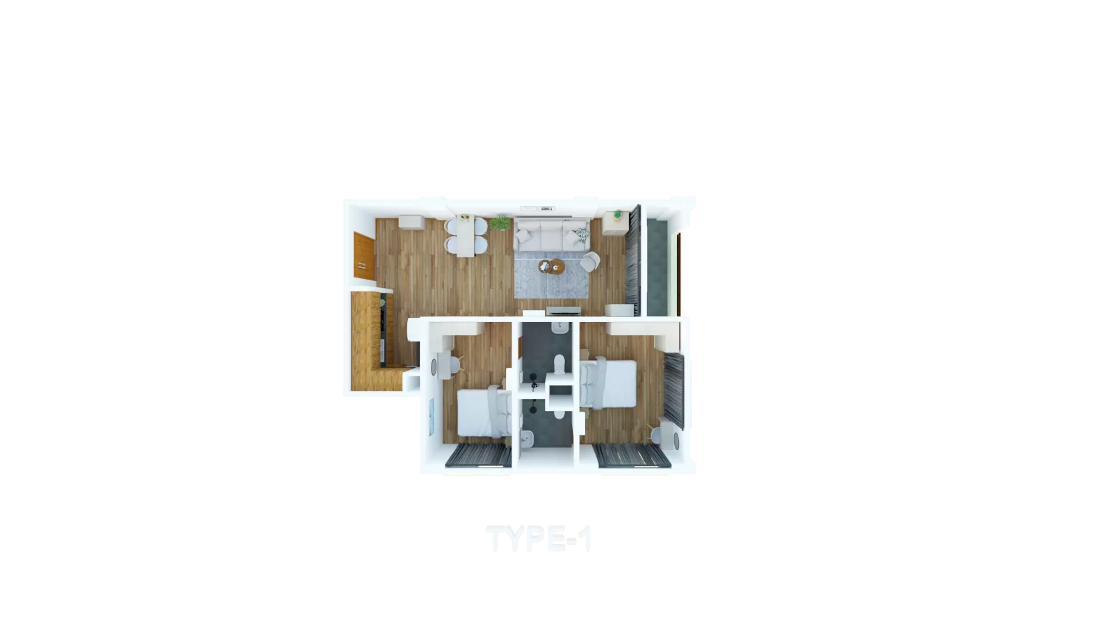 Thukha Garden Residence Room A-608